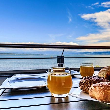 Auszeit Apartment Lakeside Mit Privatstrand フリードリヒスハーフェン エクステリア 写真